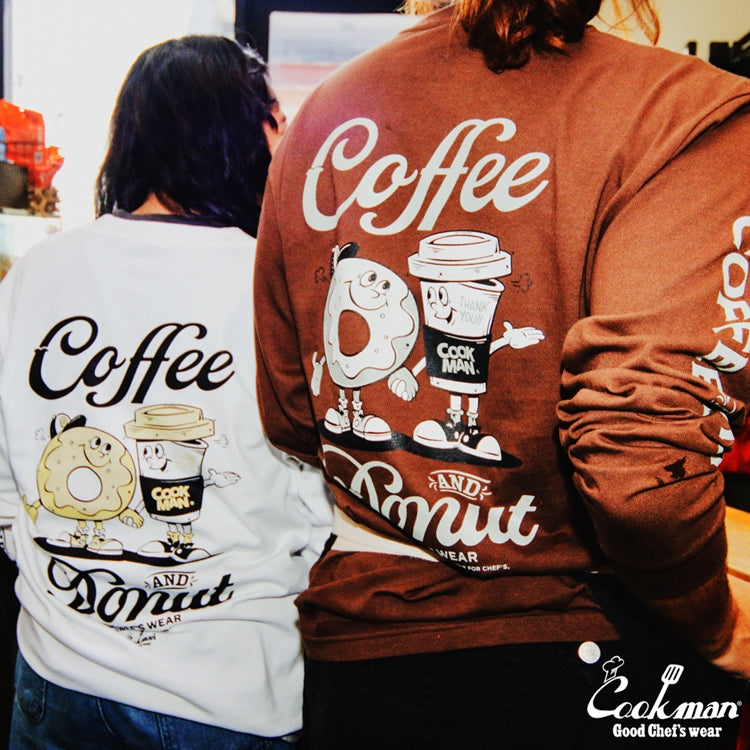 Cookman Long Sleeve Tees - Coffee & Donut : Dark Brown