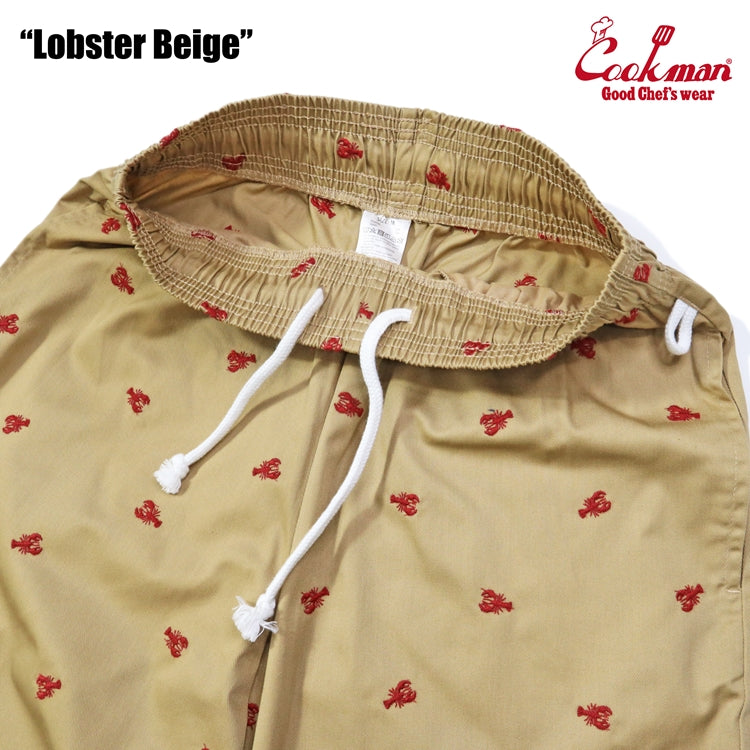 Cookman Embroidery Chef Pants -  Lobster : Beige