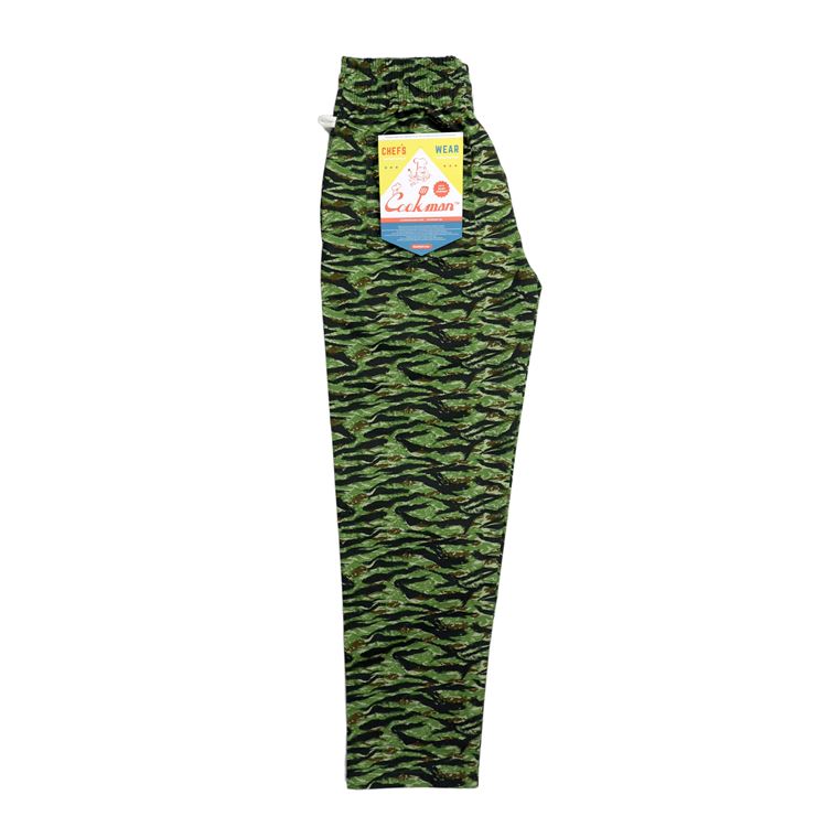 Cookman Chef Pants - Ripstop : Tiger Camo Green