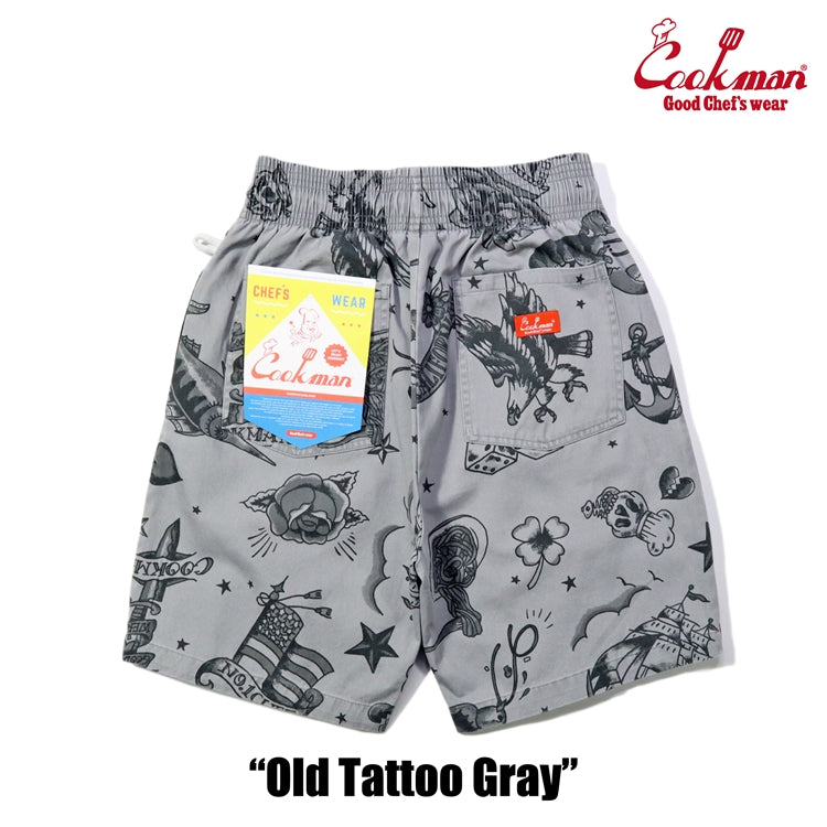 Chef Short Pants - Old Tattoo : Gray