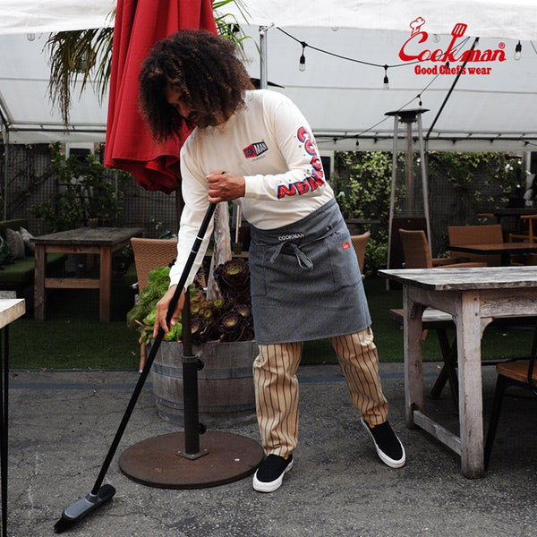 Cookman Chef Pants - Duck Canvas Stripe : Beige