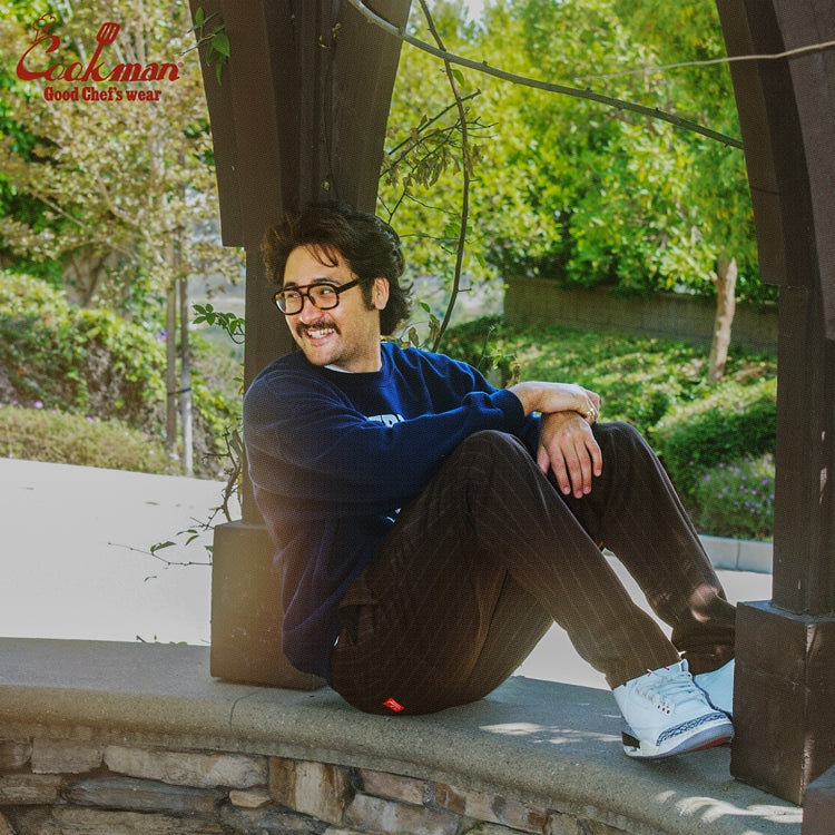 Cookman Chef Pants - Stripe Muddy Coffee