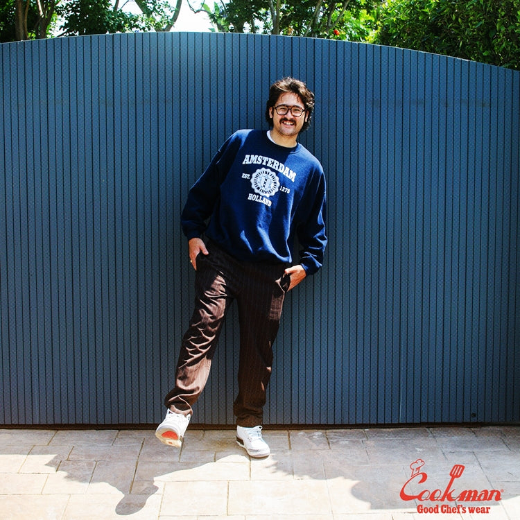 Cookman Chef Pants - Stripe Muddy Coffee