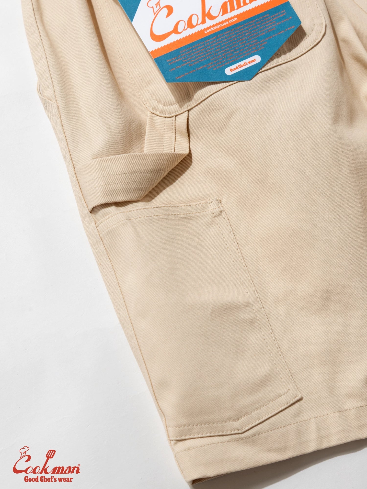 Carpenter's Pants Short : Heavy twill - Cream
