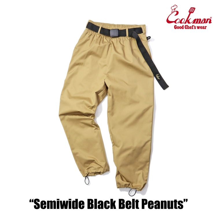 Cookman Chef Pants Semiwide - Black Belt : Peanuts