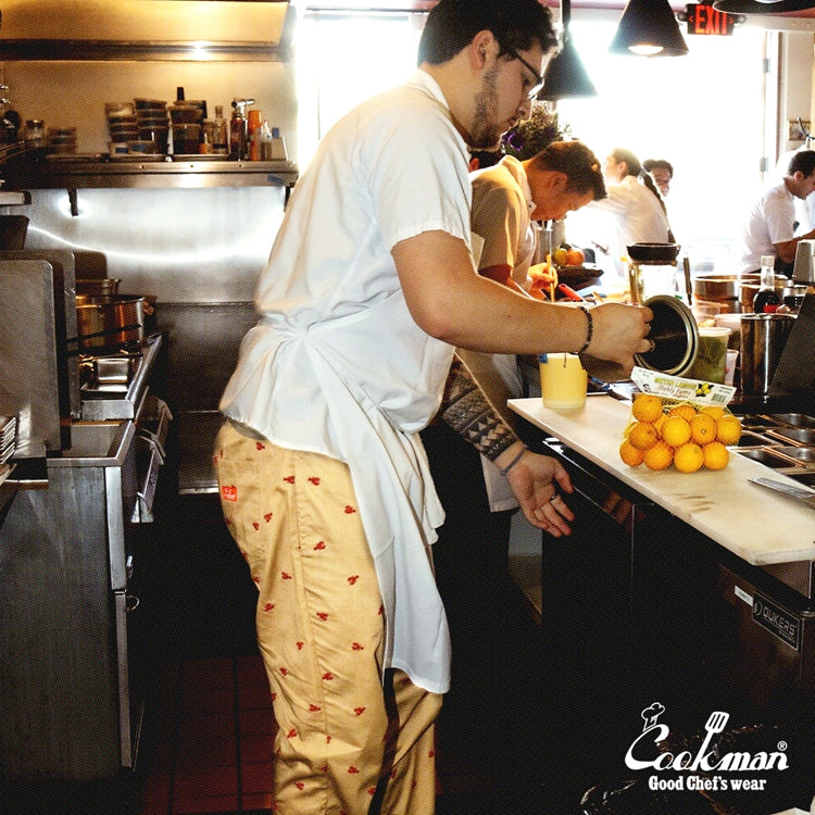 Cookman Embroidery Chef Pants -  Lobster : Beige