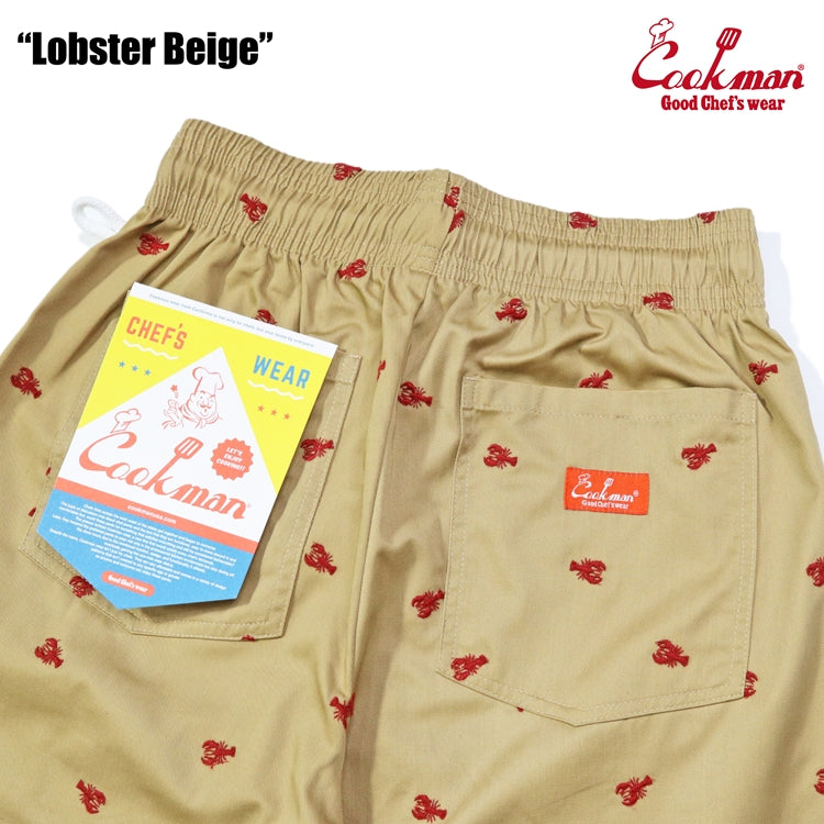 Cookman Embroidery Chef Pants -  Lobster : Beige