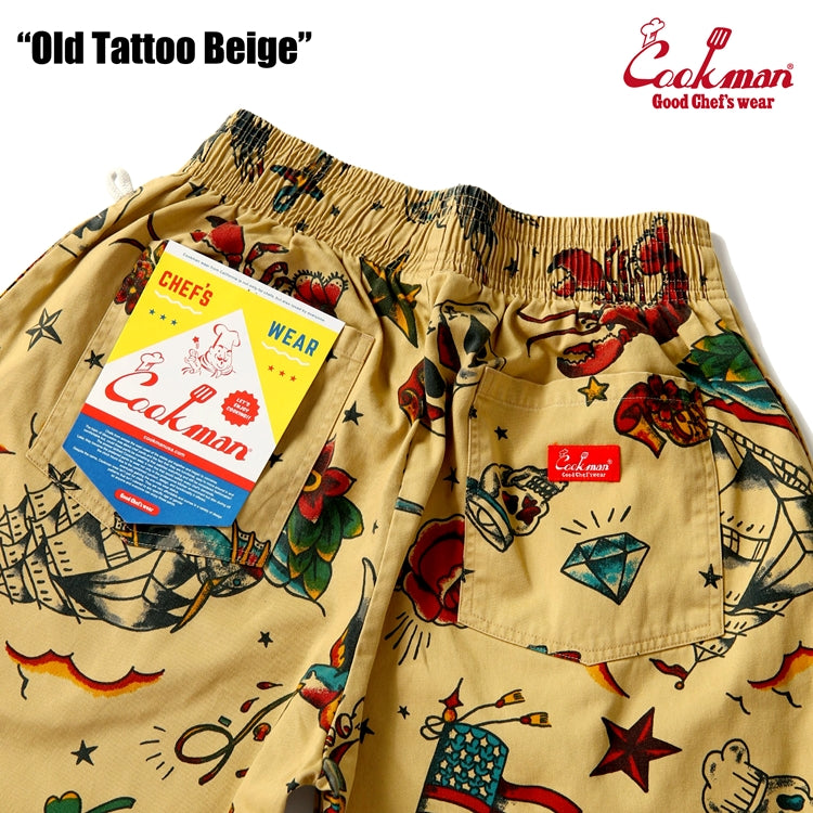 Cookman Chef Pants - Old Tattoo : Beige