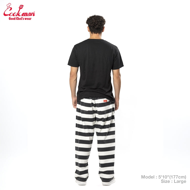Cookman Chef Pants Semiwide -  Washed Duck Canvas Border