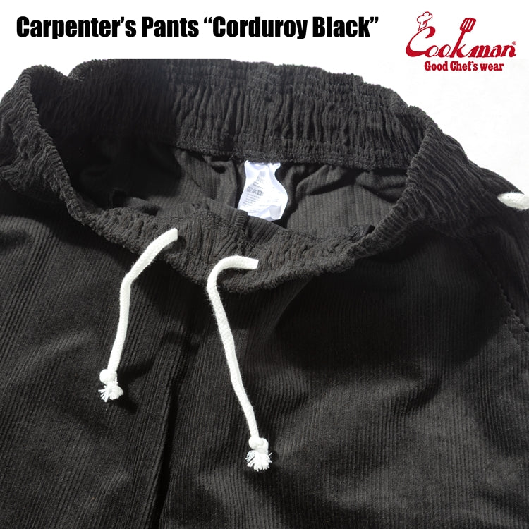 Cookman Carpenter's Pants : Corduroy - Black