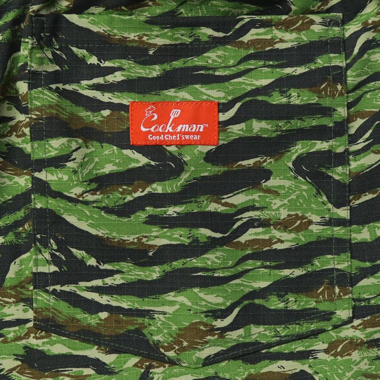 Chef Short Pants - Ripstop : Tiger Camo Green