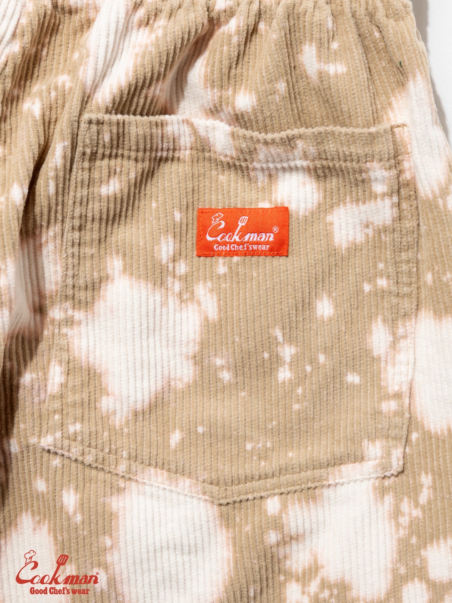 Chef Short Pants - Corduroy Bleach : Beige