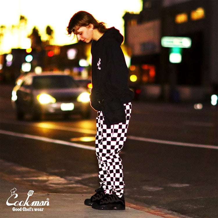 Cookman Waiter's Pants (stretch) - Checker : Black