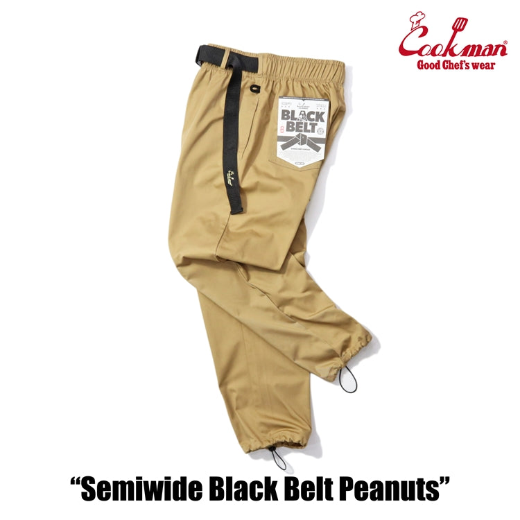 Cookman Chef Pants Semiwide - Black Belt : Peanuts