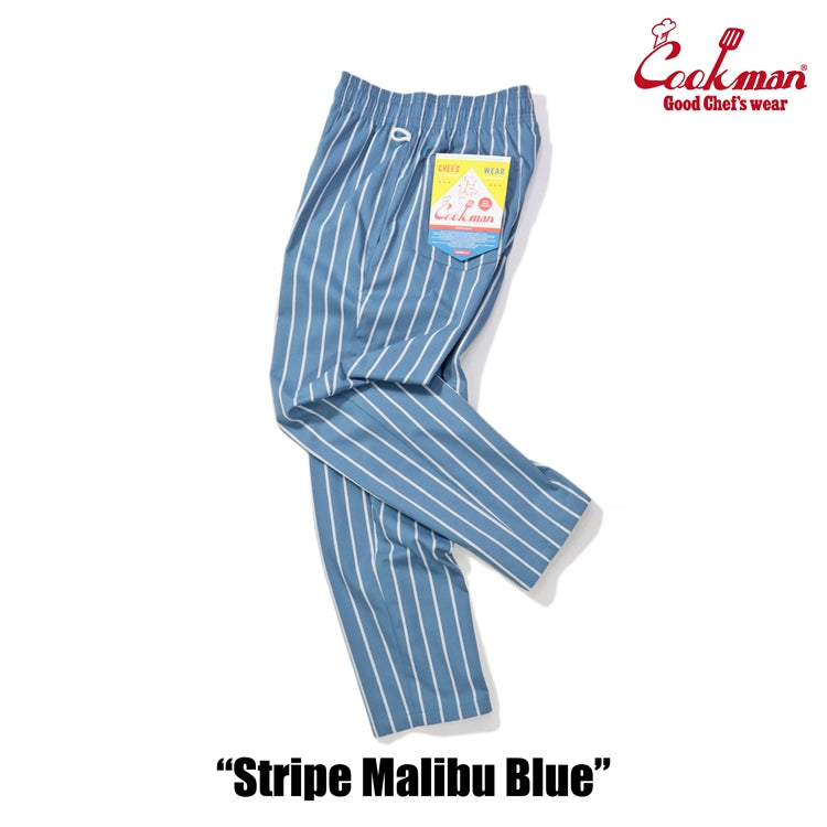 Cookman Chef Pants - Stripe : Malibu Blue