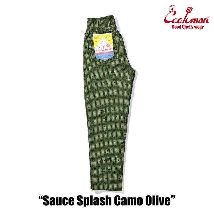 Cookman Chef Pants - Sauce Splash Camo : Olive