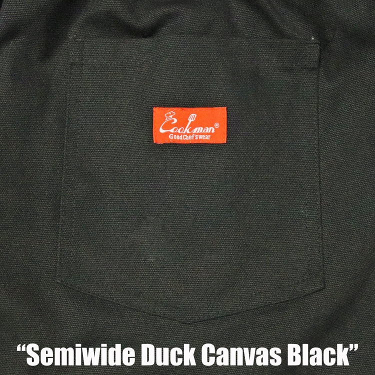 Cookman Chef Pants Semiwide - Duck Canvas : Black