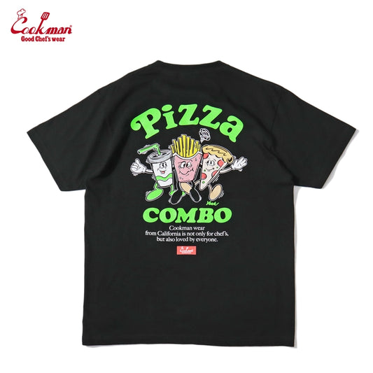 Cookman Tees - Pizza Combo : Black