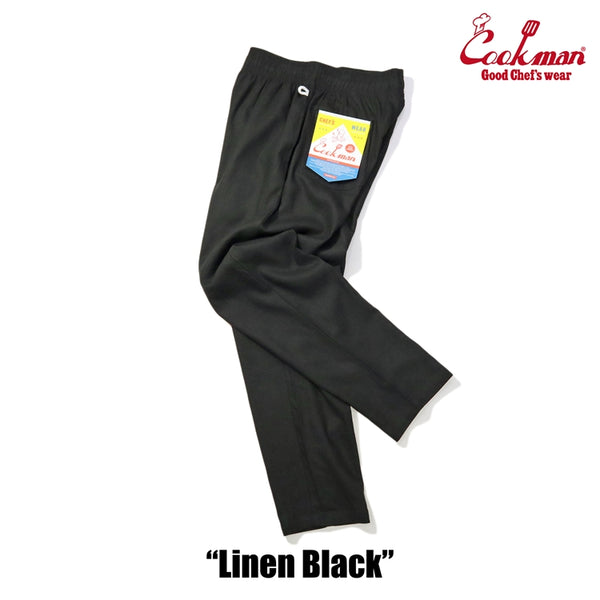 Cookman Chef Pants - Linen : Black