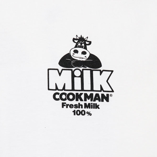 Cookman Long Sleeve T-shirts - Milk : White