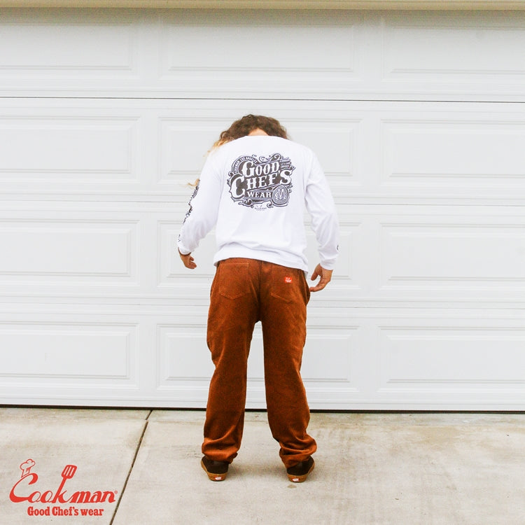 Cookman Waiter's Pants (stretch) - Corduroy : Brown