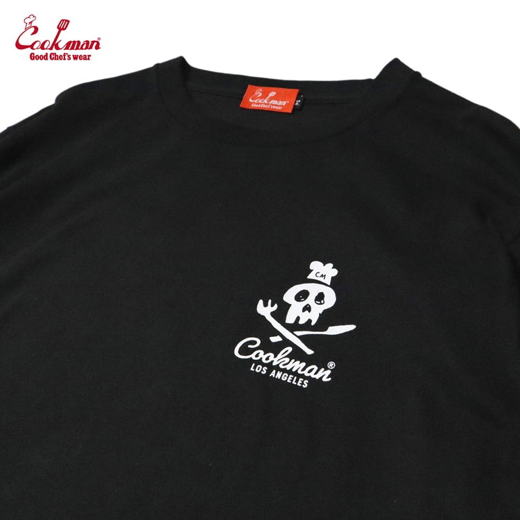 Cookman Long Sleeve Tees - Skull : Black