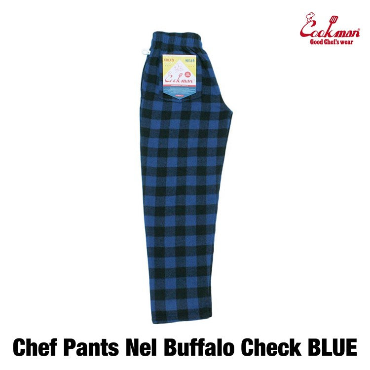 Cookman Chef Pants - Nel Buffalo Plaid : Blue