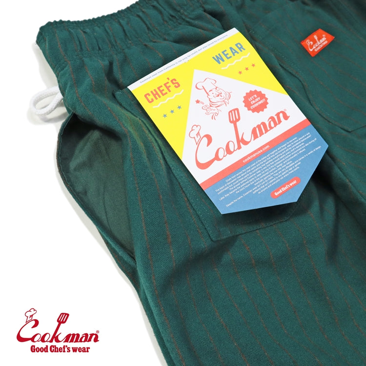 Cookman Chef Pants - Light Tweed Stripe : Green