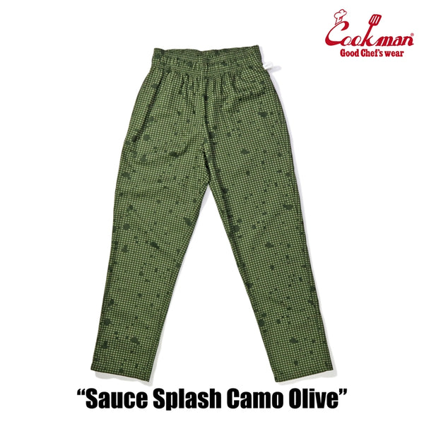 Cookman Chef Pants - Sauce Splash Camo : Olive