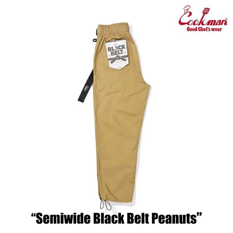 Cookman Chef Pants Semiwide - Black Belt : Peanuts