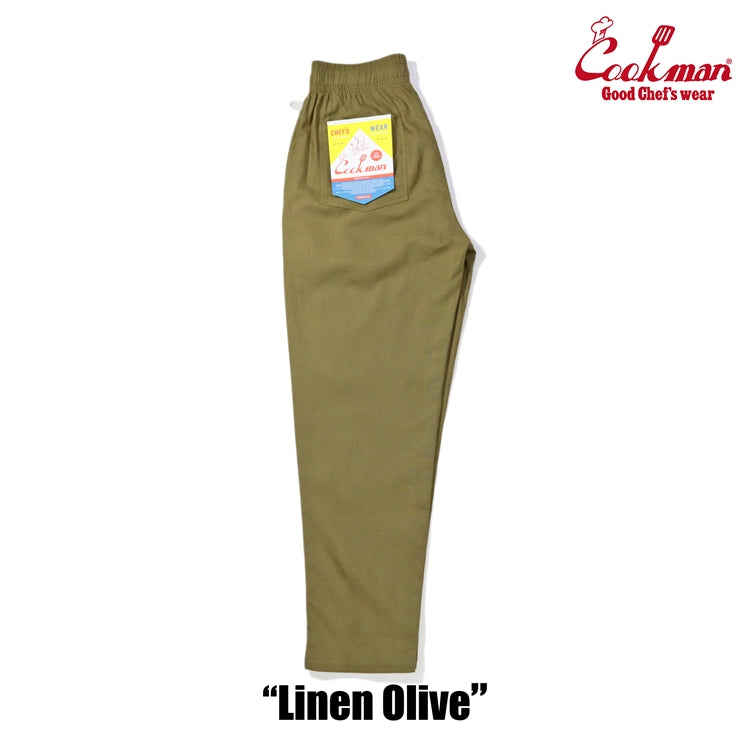 Chef Pants - Linen : Olive