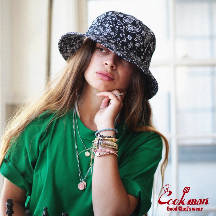 Cookman Bucket Hat - Paisley Black (All Sales Are Final)