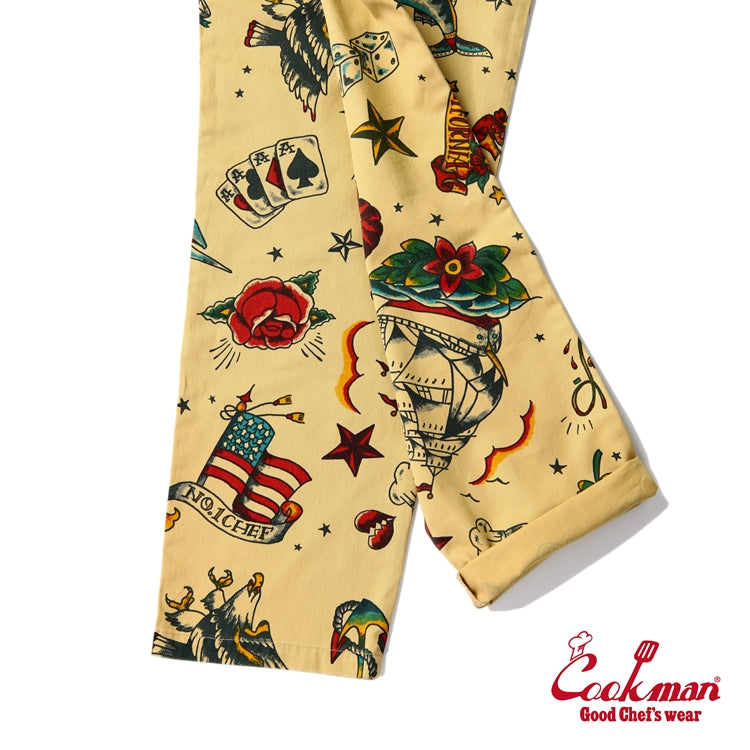 Cookman Chef Pants - Old Tattoo : Beige