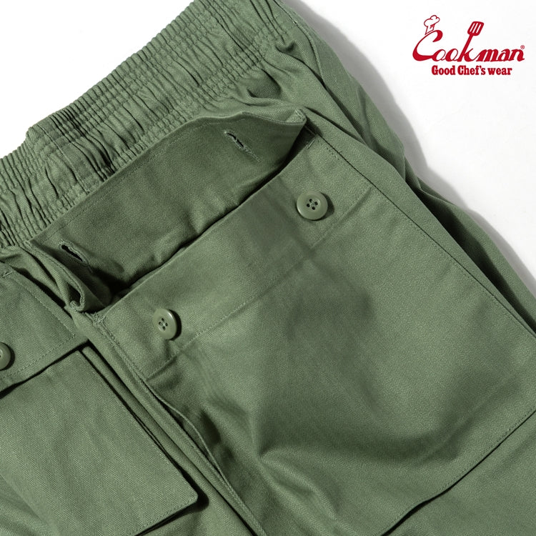 Monkey Pants - Herringbone : Olive