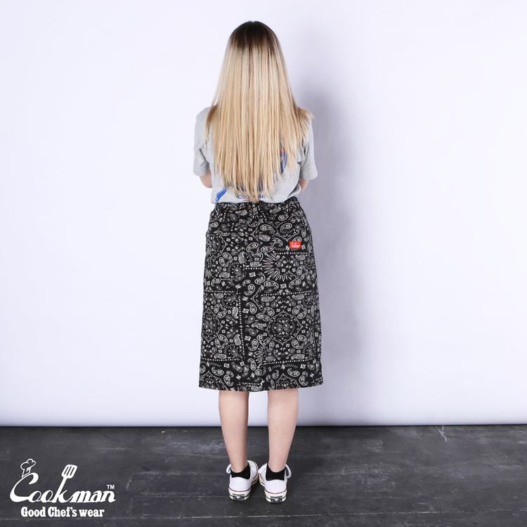 Cookman Baker's Skirt - Paisley : Black