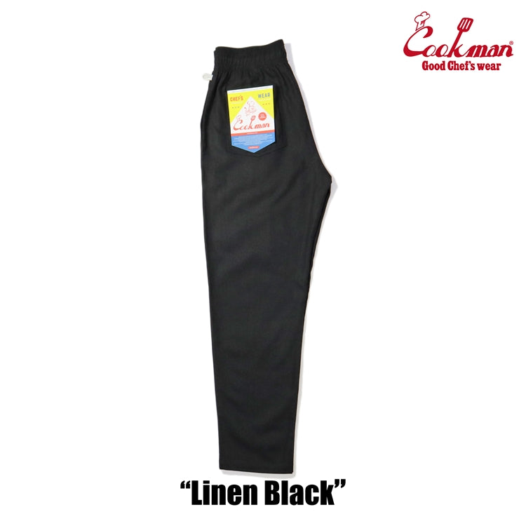 Cookman Chef Pants - Linen : Black