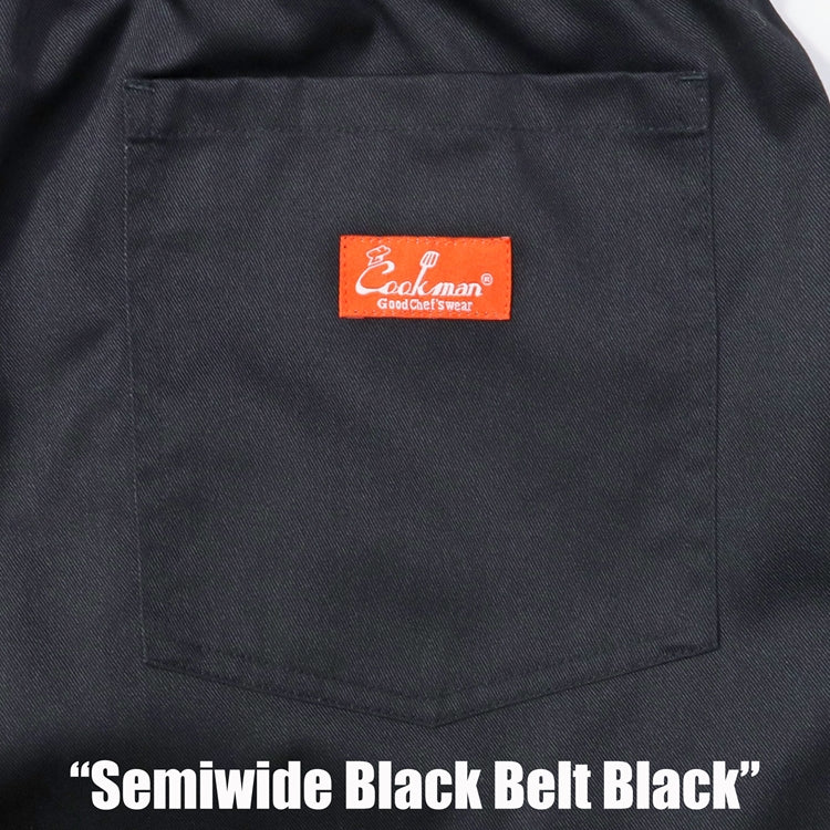 Cookman Chef Pants Semiwide - Black Belt : Black