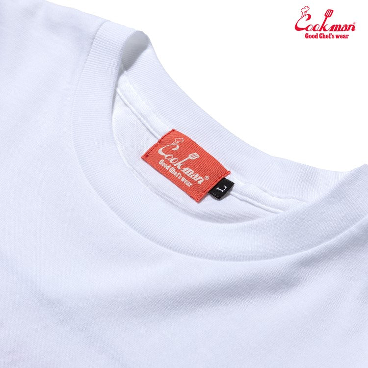 Cookman Long Sleeve Tees - Vision Logo : White