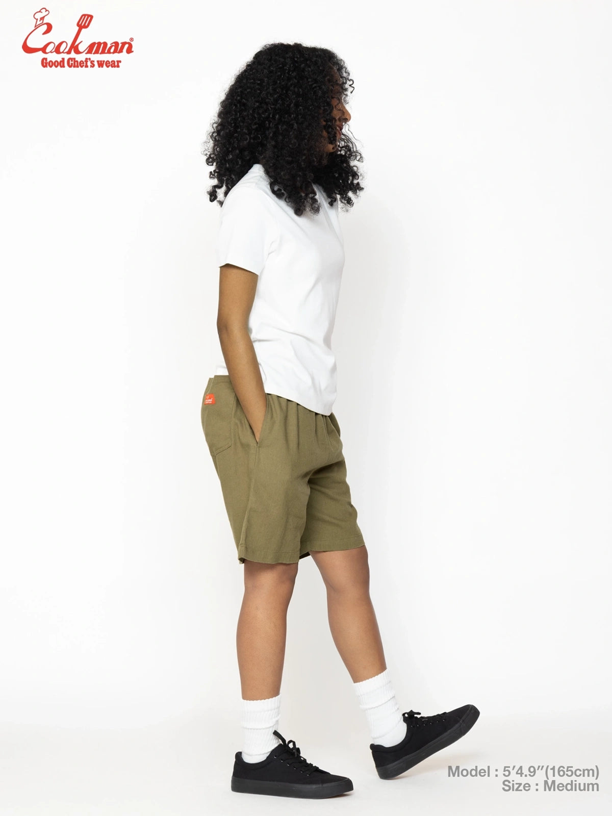 Chef Short Pants - Linen : Olive