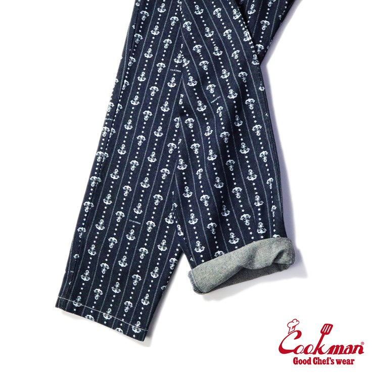 Cookman Chef Pants - Anchor Stripe Denim (All Sales Are Final)