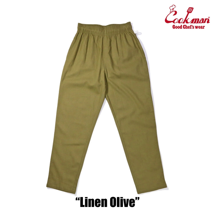 Chef Pants - Linen : Olive