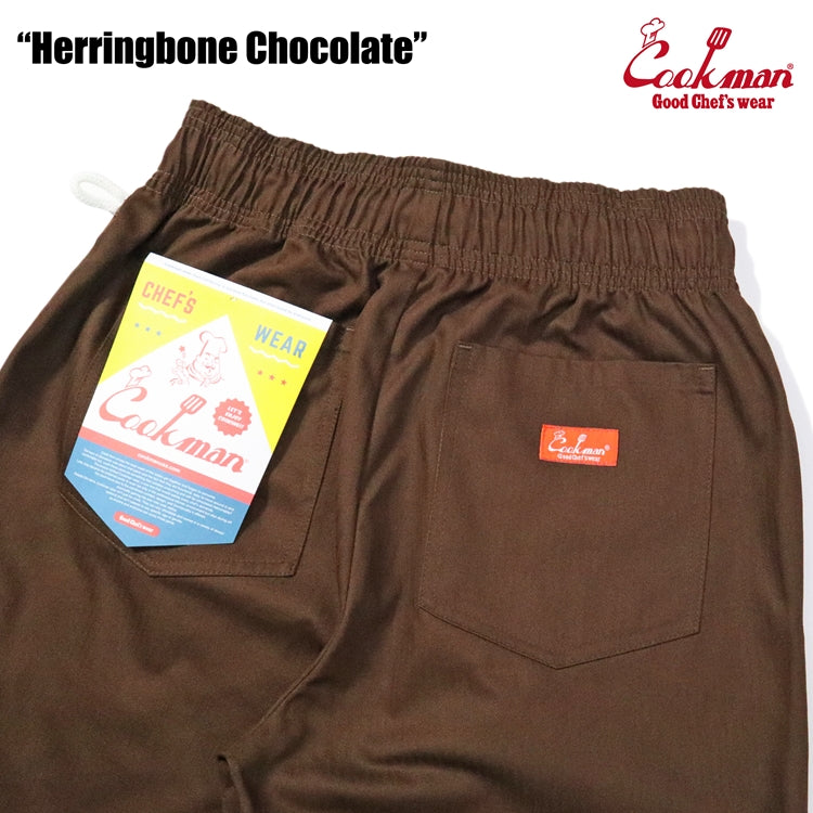 Cookman Chef Pants - Herringbone : Chocolate