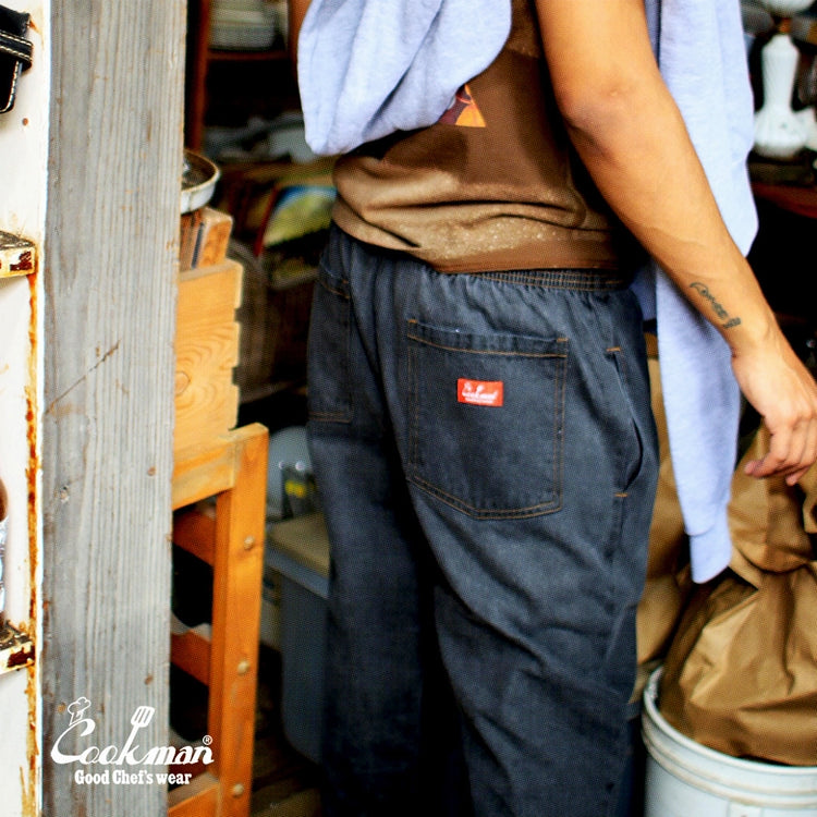 Cookman Chef Pants - Denim : Light Black