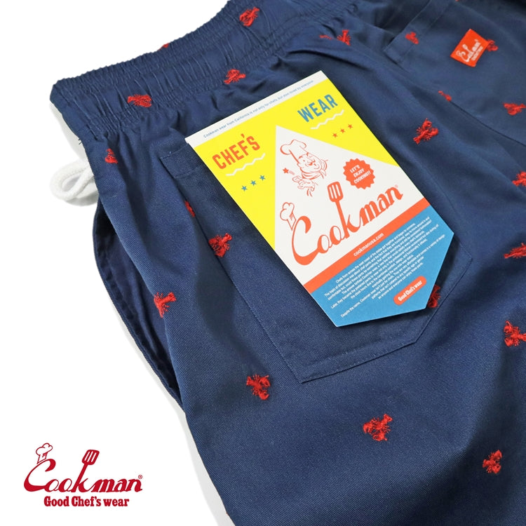 Cookman Embroidery Chef Pants -  Lobster : Navy