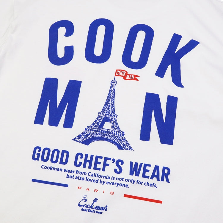 Cookman Tees - Eiffel Tower : Blanc