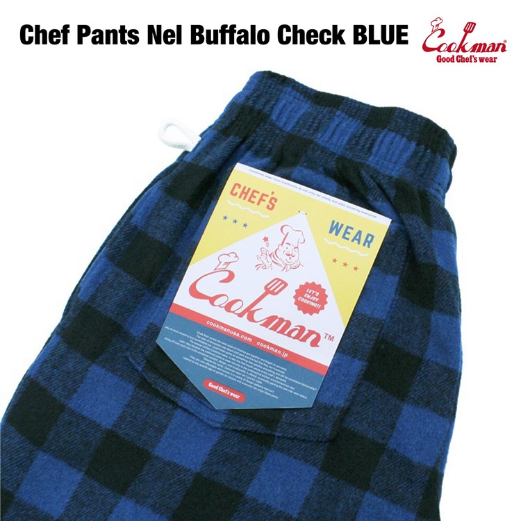 Cookman Chef Pants - Nel Buffalo Plaid : Blue