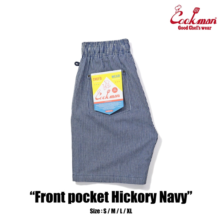 Cookman Chef Short Pants Front Pocket - Hickory : Navy