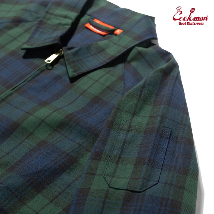 Cookman Delivery Jacket - Woven Black Watch Plaid