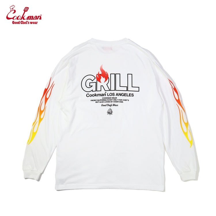 Long Sleeve Tees - Grill : White