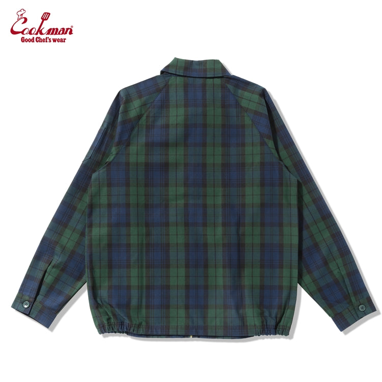 Cookman Delivery Jacket - Woven Black Watch Plaid